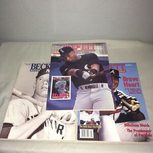 MLB Beckett Baseball Card Monthly #80 #127 #143 Nov 1991 Oct 1995 Feb1997